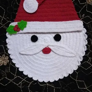 Crochet Christmas Theme Table Decor