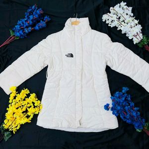 North Face White puffer jacket