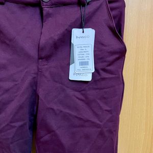 New With Tag Plum Coloured 30 Waist Formal Pant