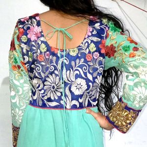 New Latest Design Embroidery Dress For Woman