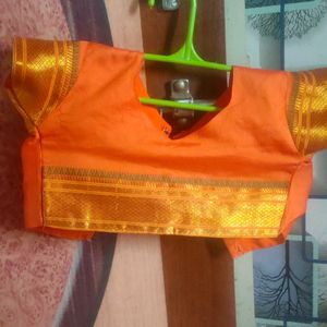 A Beautiful Stitched Baby Saree For 2 To 4 Year Ba