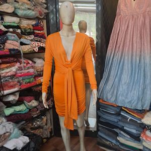 Orange Bodycone Partywear