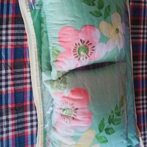 Double Bedsheet With Pillow Covers