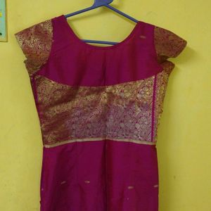 Stitched Top From Silk Saree