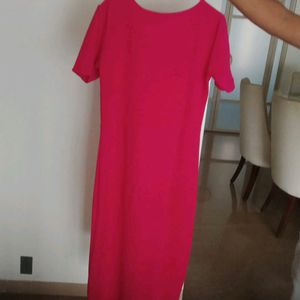 fixed Price Lovely Pink Dress With Slit