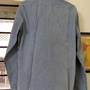 Mens Contrast Collor Checks Shirt Size 41