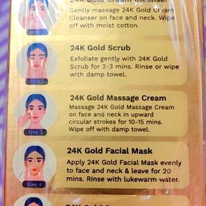 Pilgrim 24K Gold Facial Kit For Golden Glow