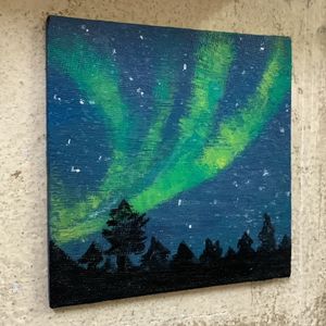 Aesthetic Art Northern light 4x4inch