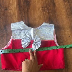 6-8yrs Set of crop top and box pleat skirt