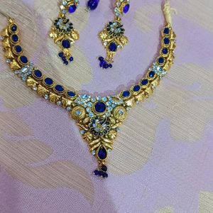 Royal Blue Gold Plated Set