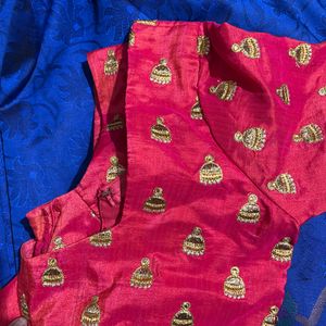 Art Silk Saree With Readymade Blouse