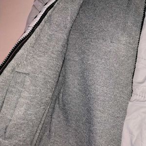 Grey Warm Fluffy Jacket