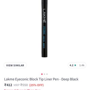 Lakme Blocktip Liner Pen