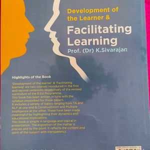 Development Of The Learner & Facilitating Learning