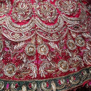 Bridal Lehenga With Free Necklace Set & Bangles