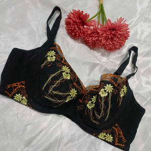 Imported Designer Bra with Embroidery Work