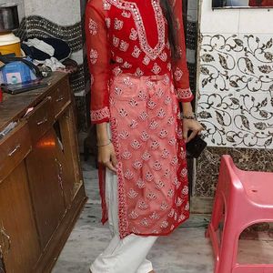 chikankari kurti 😘