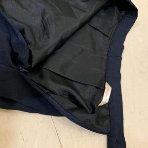 NAVY BLUE KOREAN SKIRT