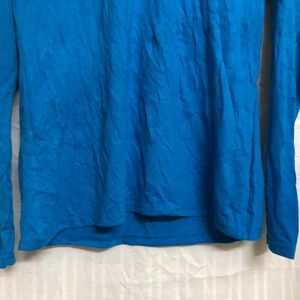 Gildan Blue Long Sleeve T Shirt
