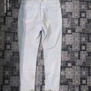 Off White Skinny Jeans For Girls Waist 32