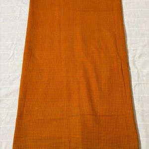 Checked Pure Cotton Saree