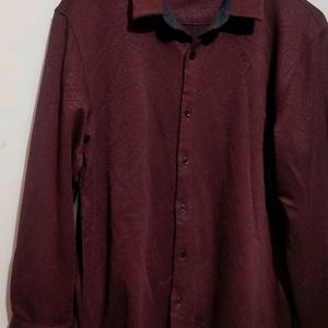 Mauve Color Winter Shirt For Boy & Men 40 Chest