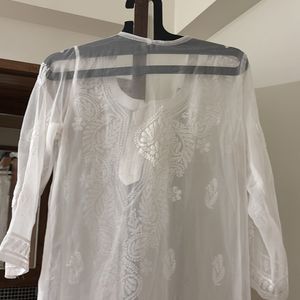 Chikankari Long Kurti