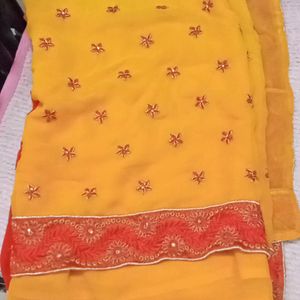 Saree With Blouse, 34''