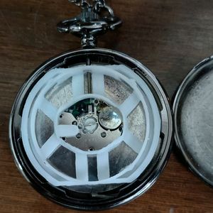 Fancy Pocket Watch With Chain