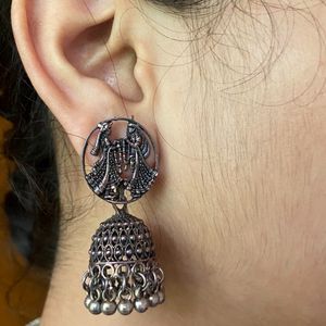 Oxidized Jhumka-Rs.50