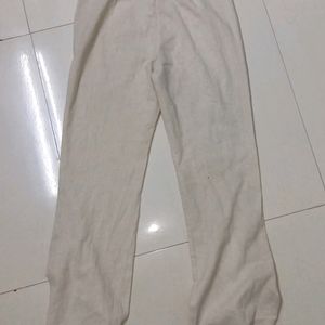 Linen Pants With Slit