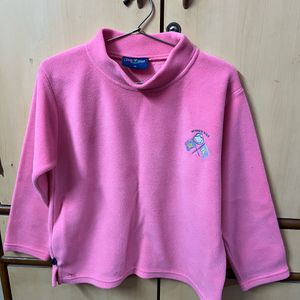 Pink Coloured Sweater For Boys And Girls