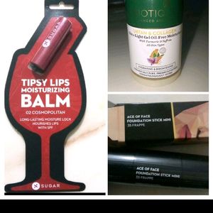 Combo Foundation lip balm and collagen MOISTURIZER