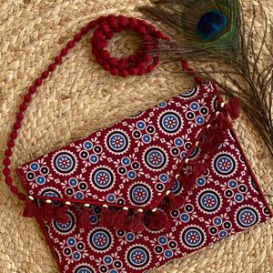 Ajrakh Printed Sling Bag