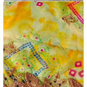 Chunri Print School Work Sarees