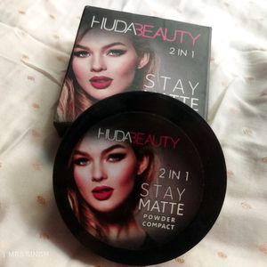 Huda Beauty Eyeliner, Mascara, Compact & Green Tea Primer