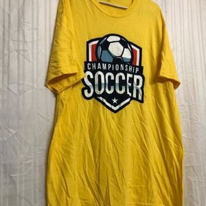 M & O Gold Yellow Cotton T Shirt