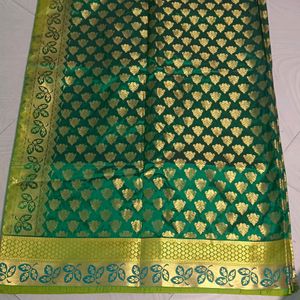 Green Colour Women Kanjeevaram Pattu Saree