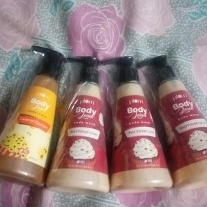 1 Caramel Popcorn And 3 Red Velvet Body Wash