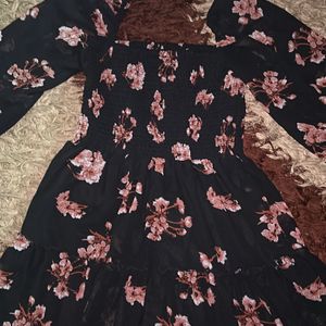 Black Floral Dress