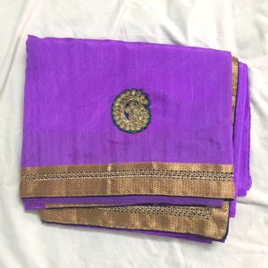 Purple Saree