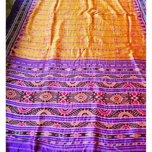 Fine Sambalpuri Golden Silk Saree