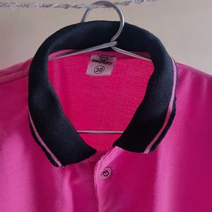 Women's Casual Pink Tshirt