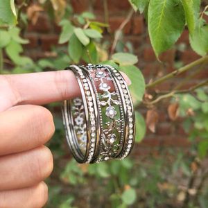 Shivarth Bangles set Black oxidized Jewellery