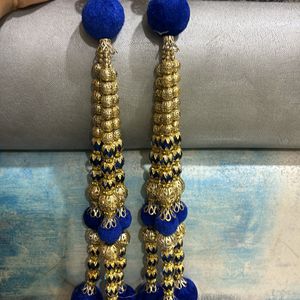 Premium quality Blue Tassels (set Of 4)