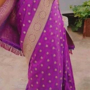 Purple Saree