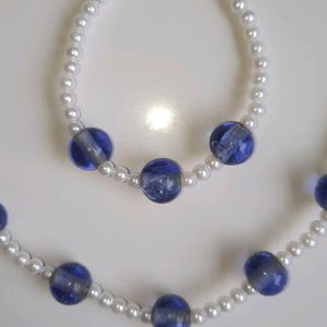 Combo Of 2: Purple Pearl Jewellery Set