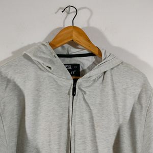 Grey Zipped Hoodie (Men's)