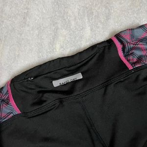 hrx fitted black pink leggings sports / gym