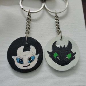 Couples Key Chain Toothless Dragon